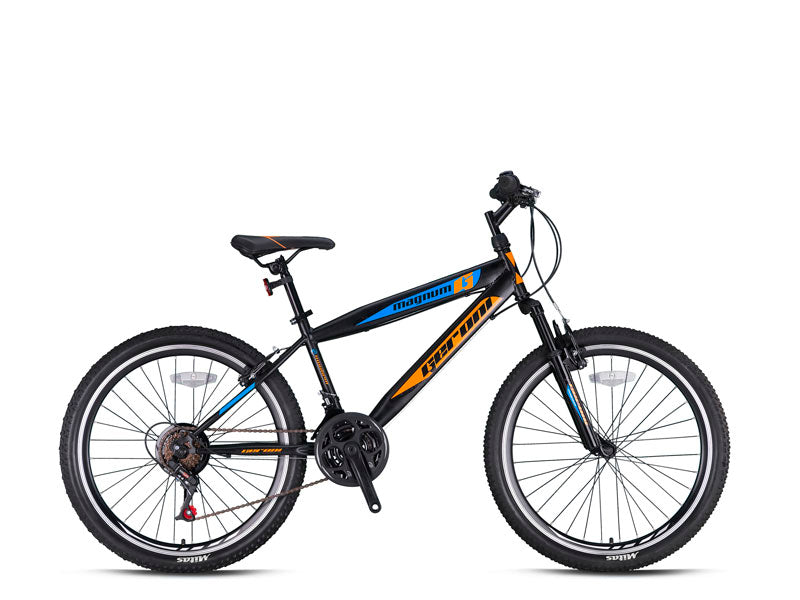Mountainbike MAGNUM 27 Inch 21vit Zwart-Rood Mountainbike MAGNUM 27 Inch 21vit Zwart-Rood